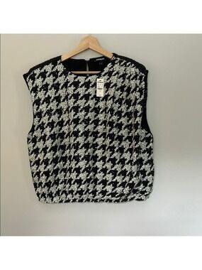 NWT Express Herringbone Sequin Top